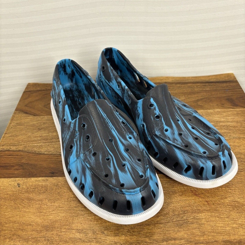 Sperry Authentic Original Float Marbled Blue Boat Women's Size 12 Mens Size 10